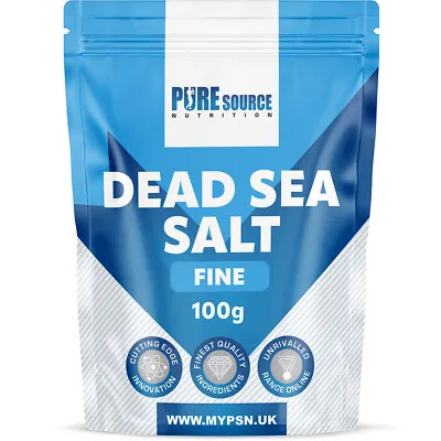 PSN 100% Organic Dead Sea Salt Fine&Coarse 100g-25kg Mineral Rich Bath Food Salt • £22.99