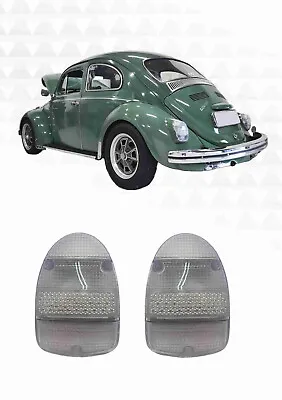 Pair Of VW Bug Volkswagon Rear Tail Light Lens 68-70 Cristal • $36