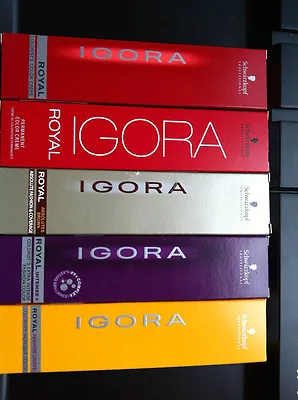 3 X Schwarzkopf Igora Royal Permanent Hair Color 60ml(Any Color) • $50.47