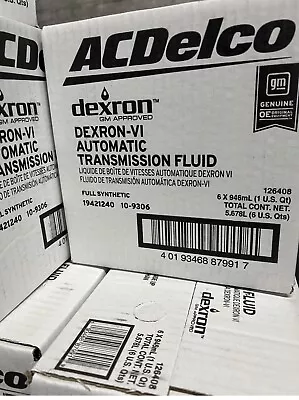 ACDelco Dexron VI Full Synthetic Automatic Transmission Fluid 6 Quarts 10-9306 • $49.99