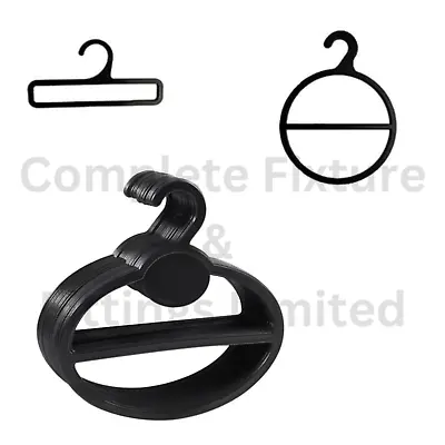 £2.39 • Buy Pashmina Scarf Hangers Display Shawl Tie Holder Belt Ring Organiser Black 3 Type