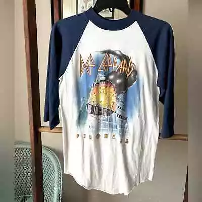 Vintage 1983 Def Leppard Pyromania Tour Baseball Tee • $80