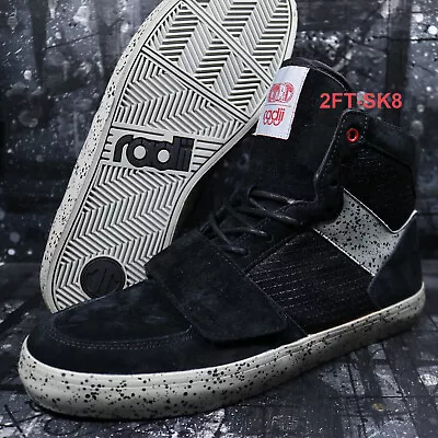 Radii Standard Issue Se  Men's Size 10 Black Cement Hightop Sneaker • $129.99