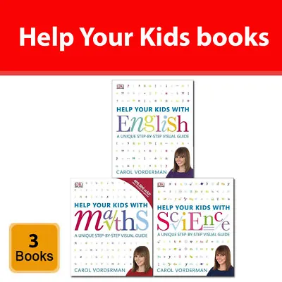 £39.99 • Buy Carol Vorderman Help Your Kids 3 Books Collection Set With English,Maths,Science