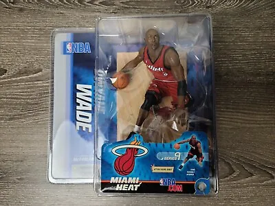 McFarlane NBA Series 9 Dwayne Wade Chase Variant Red Jersey Action Figure • $14.54