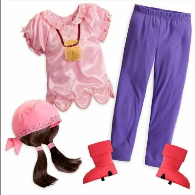 $34.85 • Buy 5 Pc Disney Store Izzy 4 Jake & The Neverland Pirates Halloween Costume Wig Boot