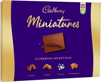 80 Piece Cadbury Miniatures Chocolate 2x Gifting Box 400 Gm/14.10 Oz Candy Bar • £68.41