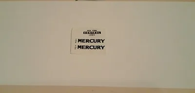 Marx 635 The Mercury Loco Black Waterslide Decal Name Plate 2 & Nyc Oval Set  • $5