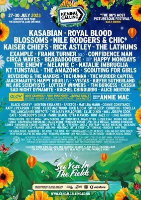 £11.99 • Buy KENDAL CALLING FESTIVAL LINE UP 2023 Print Event Poster Promo Bands Acts List