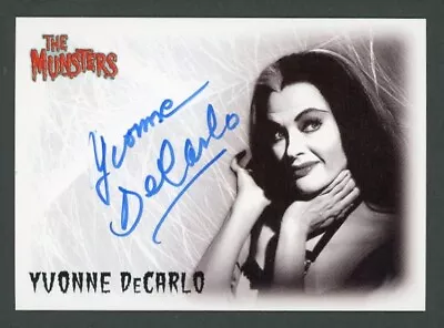 Yvonne DeCarlo The Munsters Lily Authentic Autograph Signed Rittenhouse AUTO • $159