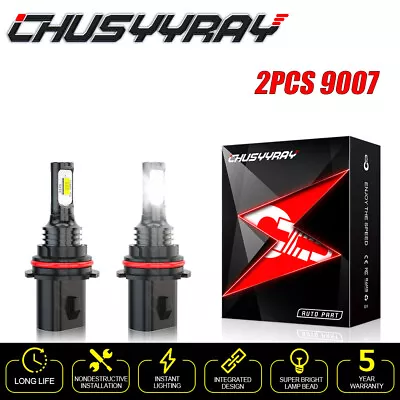 For MERCURY Mountaineer 97-06 6000K 2X 9007 LED Headlight Hi/Lo Beam Bulbs Kit • $13.99