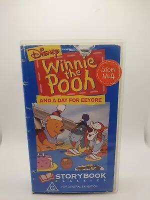 Walt Disney Winnie The Pooh  And A Day For Eeyore Storybook Classics Vhs • $7.99