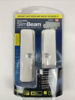 Sensor Brite Slim Beam As Seen On TV Wireless Motion Sensor LED Light 2 Pack • $13.49