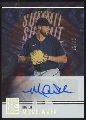 2022 Panini Capstone Summit Signatures Holo Silver Auto Michael Wacha #SS-MW /25 • $19.79