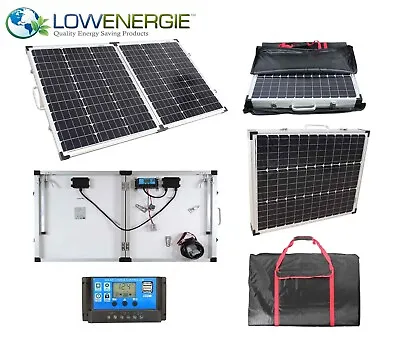 £124.99 • Buy 100W Portable Mono Folding Solar Panel Kit 12v Battery Charger Camping Caravans