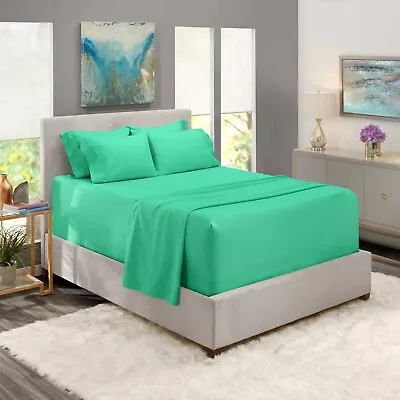 6 Piece Bed Sheets Set- Hotel Luxury Extra Deep Sheets 39 Colors 16 - 24  Deep • $33.49