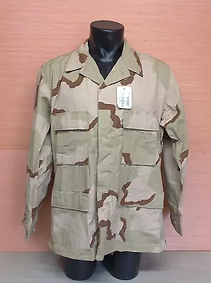 US Army Issue Desert DCU 3 Color Camouflage Jacket Coat Size Large Regular • $32.99