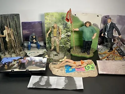 LOST Action Figure Lot Of 6 & Backgrounds McFarlane Toys TV 🔊WORKING SOUNDS🔊 • $149.99