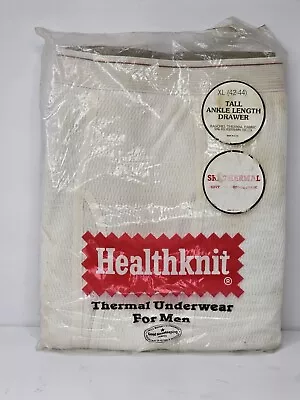 Vintage Healthknit Thermal Underwear XL 42 44 Big & Tall Ankle Drawer NOS Sealed • $15.87