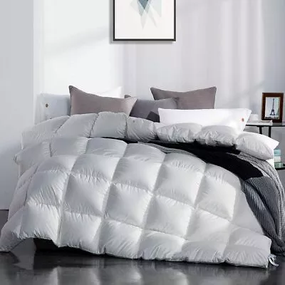 $60 • Buy SNOWMAN Luxury 75% Goose Down Comforter Duvet Insert Queen Size Winter Warm