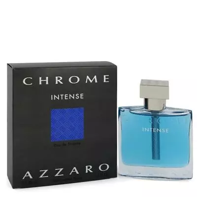 Chrome Intense Cologne By Azzaro Eau De Toilette Spray FOR MEN 1.7 Oz • $31.80