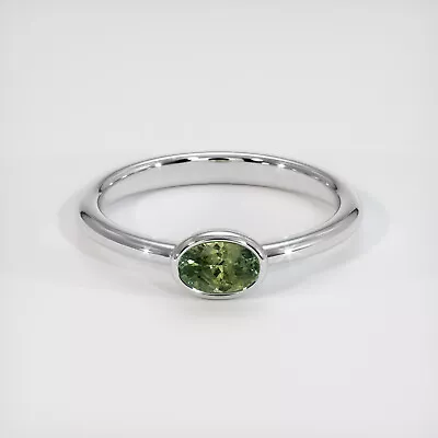 Montana Oval Green Sapphire Platinum 950 Ring 0.79CT • $2459.85