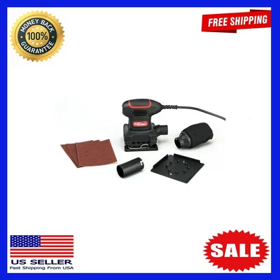$21.97 • Buy 2 Amp Corded 1/4 Sheet Palm Sander With Dust Bag, Vacuum Hose Adapter, Punch Pla