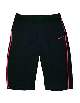 Nike Dri-Fit Black Activewear Pull-on Cropped Pants Size L • $16.99