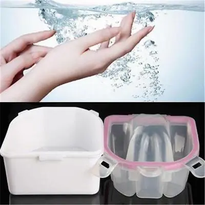 Hand Nail Acetone Resistant Manicure Remover Tray Soak Off Warm Water Bowl FI • £6.71