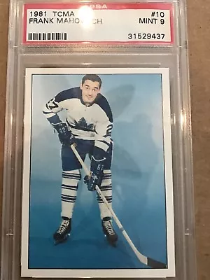 Frank Mahovlich 1981 TCMA #10 PSA 9 MINT Hall Of Famer Beautiful Pristine Card • $29.99