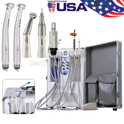 Dental Portable Mobile Delivery Unit Rolling Box+Air Compressor/Handpiece Kit 4H • $20.23