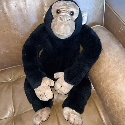 Pier 1 Imports Monkey Chimp Plush Stuffed Animal Realistic 20” EUC • $21