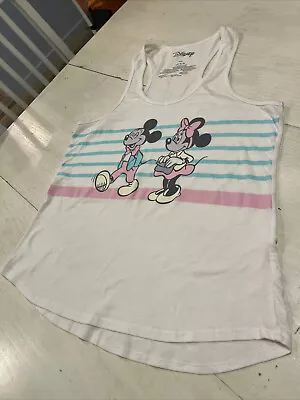 Disney Mickey & Minnie Mouse Tank Top Sleeveless Muscle Shirt Size L 80’s • $14.50