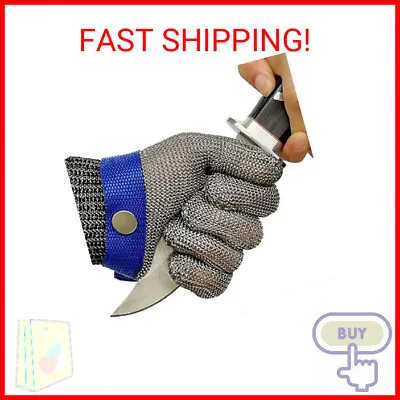 Schwer ANSI A9 Cut Resistant Glove Stainless Steel Mesh Metal Glove Food Grade • $22.99