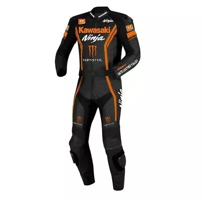 FZS-078 Premium Cowhide Leather Motorcycle Racing Suit | One Piece | CE Approved • $429.99