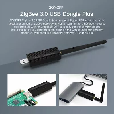 SONOFF Zigbee 3.0 USB Dongle Plus Bridge Gateway Smart Home Universal USB Stick • $42.54