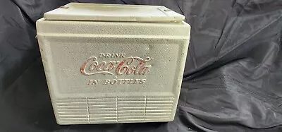 ~Drink Coca-Cola In Bottles~ Aluminum Cooler - Progress Refrigerator Co.  KY • $49.89