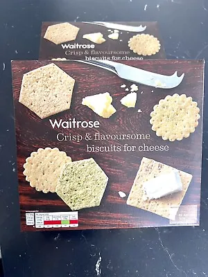 Waitrose Biscuits For Cheese (300g) - 2 Boxes • £8