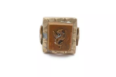 Vintage Mexican Biker Ring Size 8.25 Dragon Lion Mens • $339.99