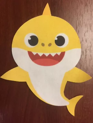 BABY SHARK DooDooDoo Fabric Iron-on Applique NO SEW 1 Pc Yellow Fish From Song • $2.29