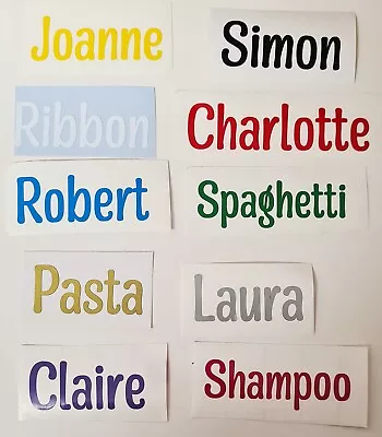 £2.30 • Buy Personalised Custom Self Adhesive Vinyl Letter Word Sticker Decal School Tub Jar