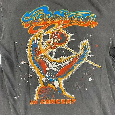 1978 Aerosmith Vintage Tour 70s Black Unisex Cotton T-Shirt S-5XL GG4983 • $19.99