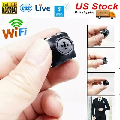 WIFI Wireless IP 1080P HD Smallest DIY Buttons Camera Mini Micro Video Recorder • $33.50