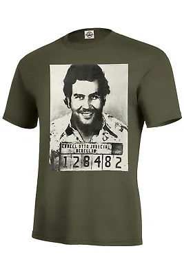 Pablo Escobar Mugshot Assorted Colors Adult/long/tank Top Best Seller Size S-5xl • $9.99