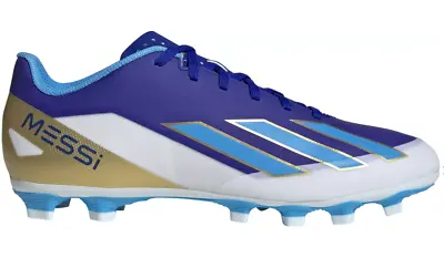 Adidas X Crazyfast Messi Club FxG Soccer Cleats Blue White ALL SIZES Men's Shoes • $114.99