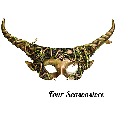 Medusa Style Fairy Ram Horn Halloween Animal Masquerade Mask Cosplay • $38.95