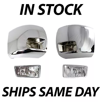 NEW Chrome Front Bumper End Fog Light Kit For 2007-2010 Chevy Silverado 07-10 • $250.99