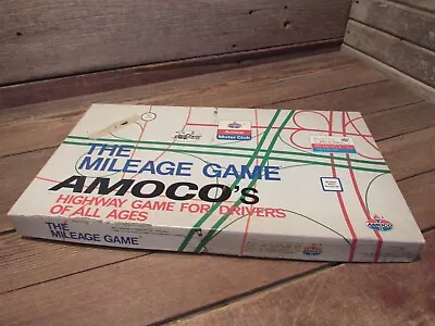 Vintage 1976 Amoco's Gas The Mileage Board Game Toy Car Oil Station By Cadaco • $29.99