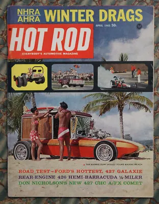 $22.98 • Buy HOT ROD 1965 HeMi UNDER GLasS Barris SURF WOODY Drag Racing 427 Ford GALAXIE Vtg