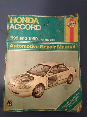 Honda Accord 1998 And 1999 Haynes Comprehensive Repair Manual 42014 • $21.99